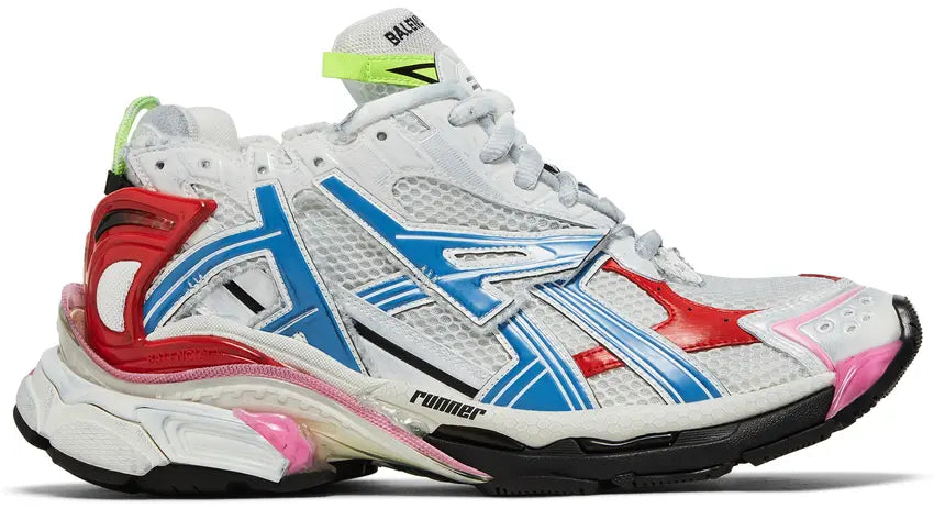 Balenciaga Runners (White Red Blue Pink)