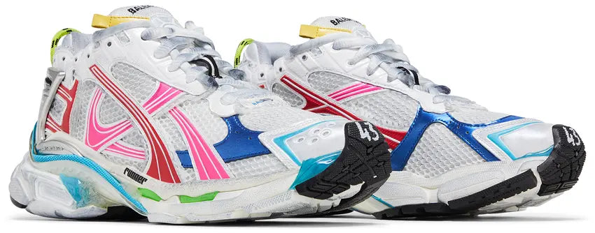 Balenciaga Runners (White Multi-Color)