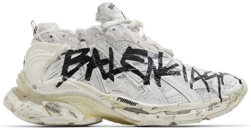 Balenciaga Runners (Graffiti - White Black)