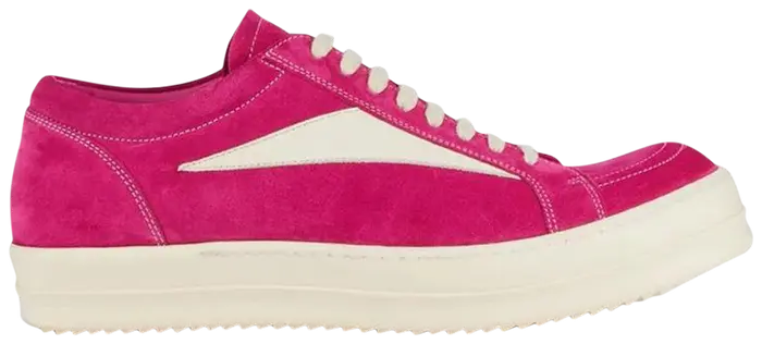Rick Owens Wmns EDFU Suede Leather Vintage Low 'Hot Pink'